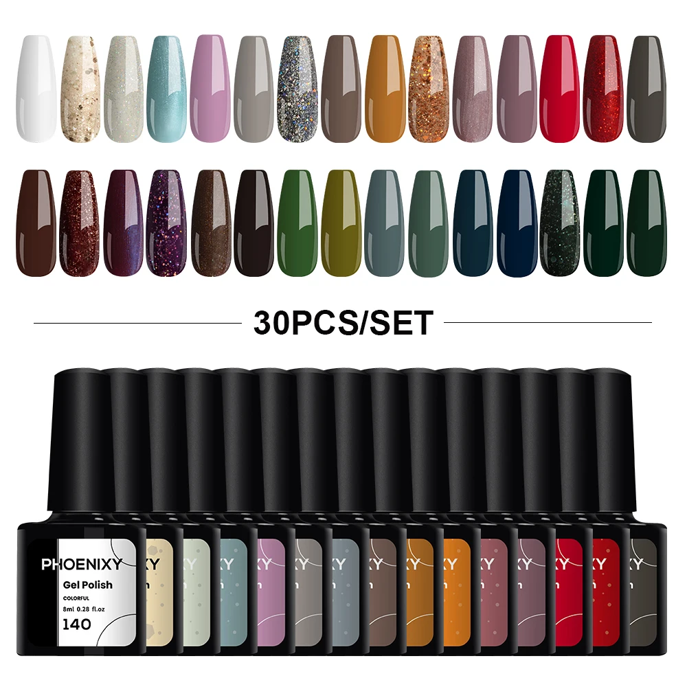 Nail Set,Gel Nail Polishes Set, 6 Colors Christmas Nail Gel Polish Set –  EveryMarket