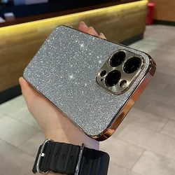 Bling Shiny Diamond Luxury Glitter Phone Case with Plating Finish - 17Air (Silver)