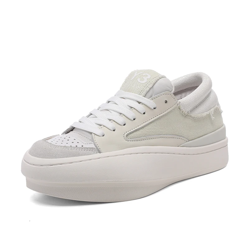 Handcrafted Leather Casual Shoes Man Woman Unisex Trainers Platform Sports Shoes Men's Breathable Trainers Heighten Sneakers 6