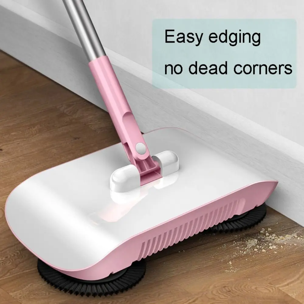 Description Picture 5 of itemHome Handheld Sweeping Machine Automatic Floor Sweeper Combination of Broom and Mop Hand Push Type Scoop Lazy Cleaning Tool