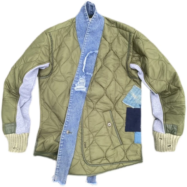 Greg Lauren Patchwork Varsity Coat