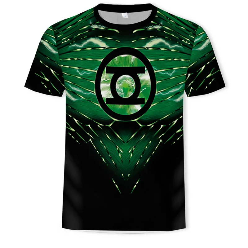 

Trend Fashion New Digital Printed Spring And Summer Men's Slim Fitness Sports Tight Crewneck T-shirt Short Sleeve