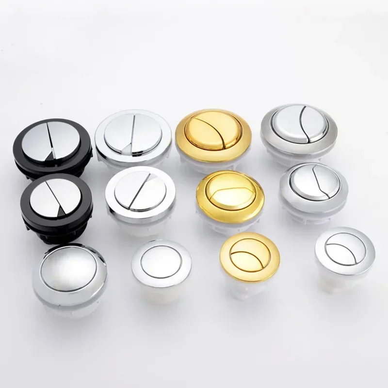 1PCS Dual Flush Toilet Tank Button 38mm/48mm/58mm Round shape Closestool Push Buttons Flush Valves Switch Bathroom Accessories