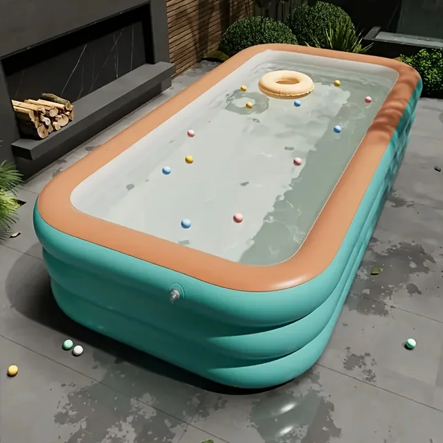 Large Inflatable Swimming Pool, Durable PVC Material, Perfect for Family Swimming, Yard Parties (various Sizes Available) 5
