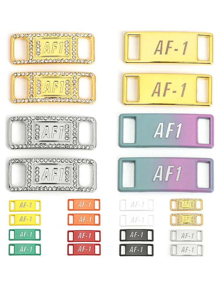 New Af1 Diamond Shoe Charms Fashion Laces Buckle Quality Metal