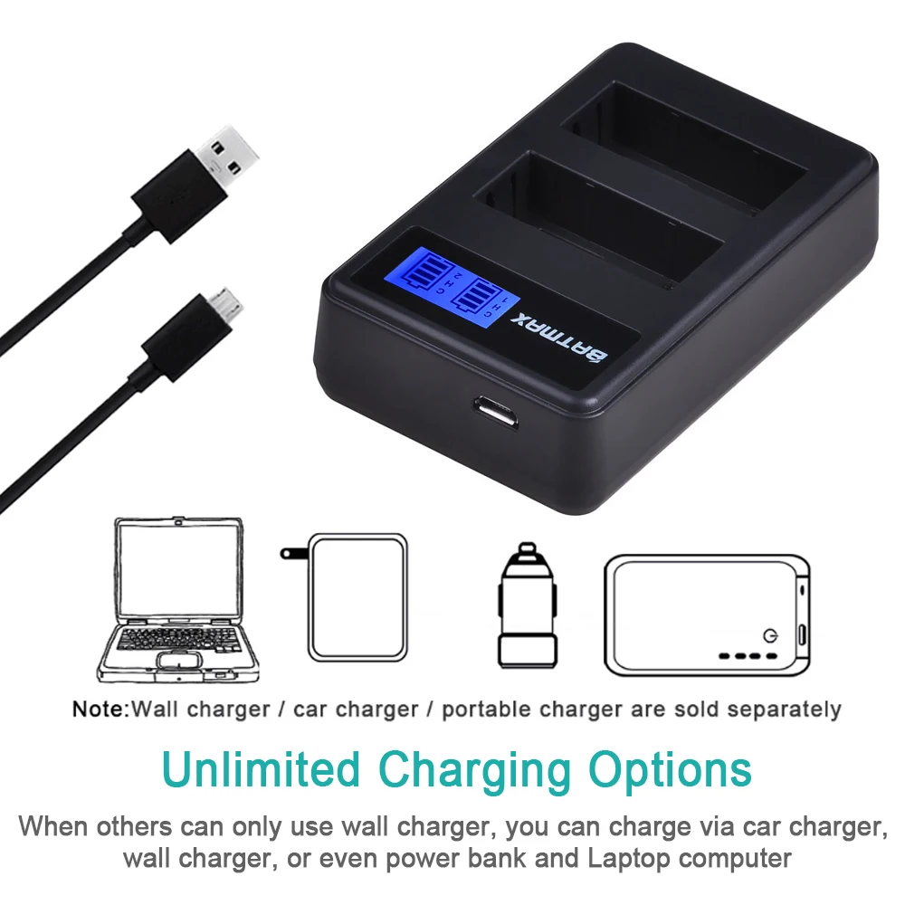 Baterias da Câmera Lp-e10 lp E10 Lpe10 Mais Lcd Usb Carregador Duplo para Canon Eos 1100d 1200d 1300d Beijo X50 X70 X80 Rebelde t3 t5 t6 - Image 5