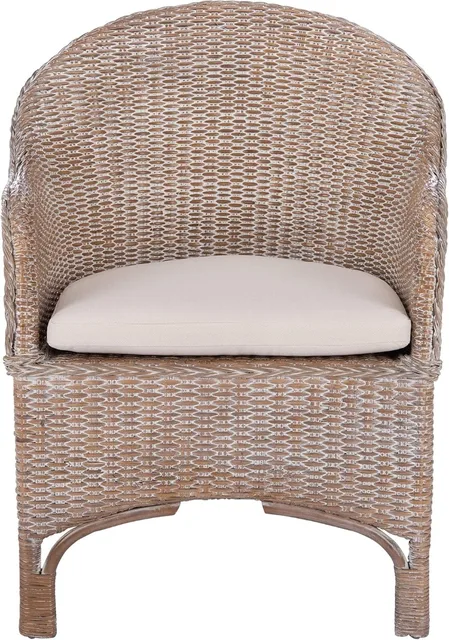 Coastal Grey Rattan Accent Chair 2
