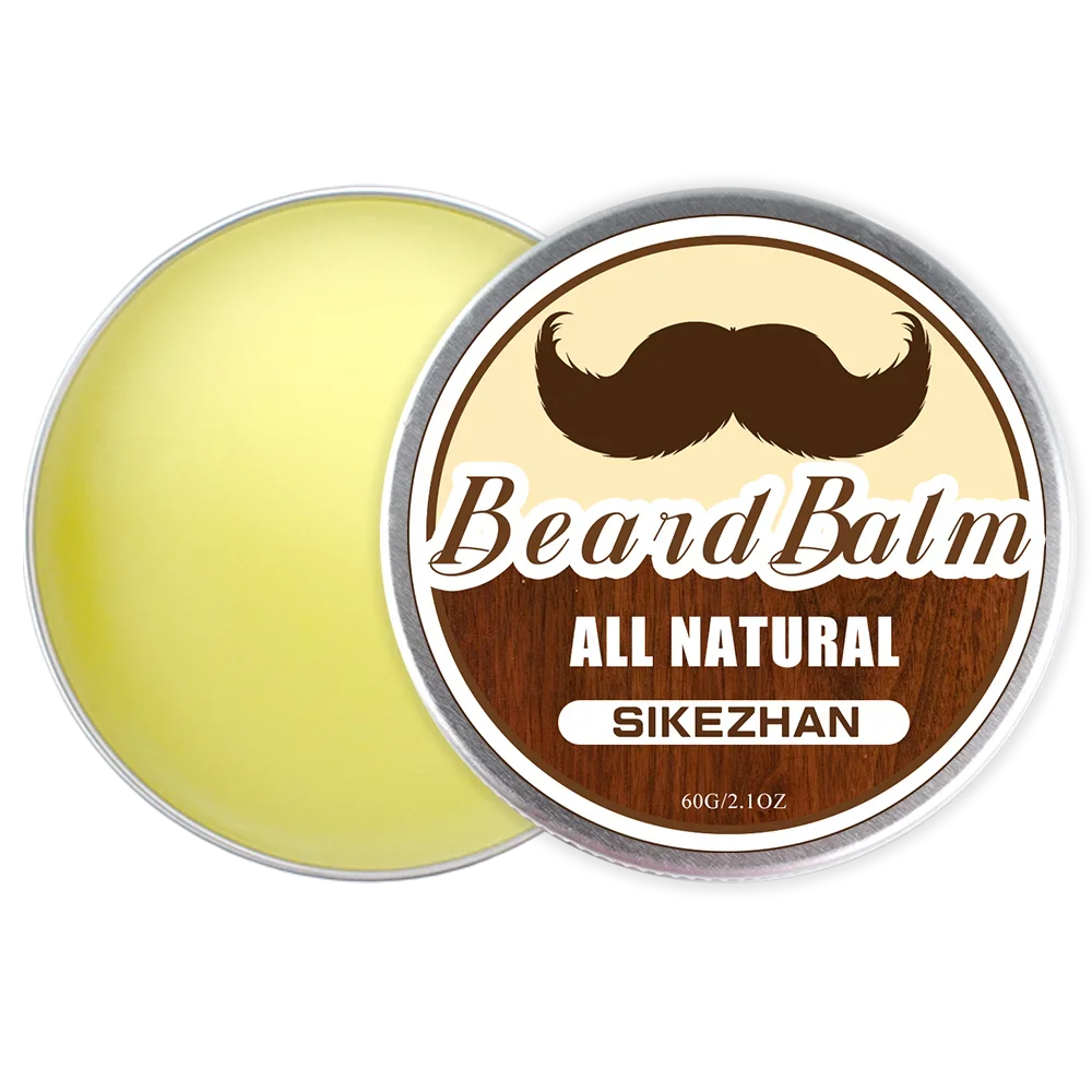 Natural Beard Balm Wax Beard Growth Oil Moisturizing Smoothing Beard Styling Professional Care Cream Skin Care - Image 5