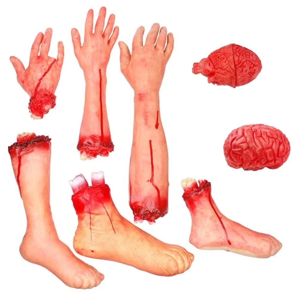 Mmrm - MMRM Effrayant Fausse Main Sanglante Coupée Halloween Accessoire