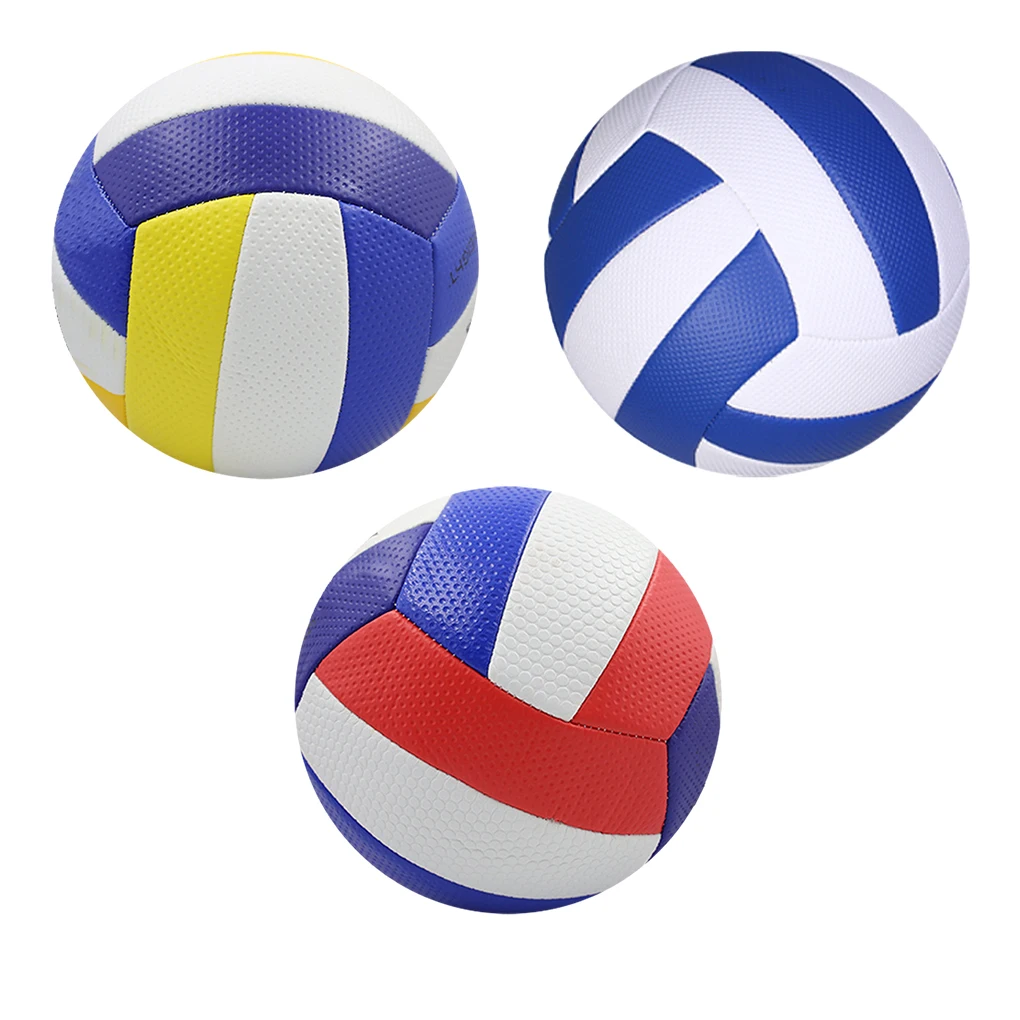 

Volleyball Size 5 for Match Elastic Professional PVC Volleyball Waterproof Thickness 2.7mm Machine-Sewn Beach Air Volleyball