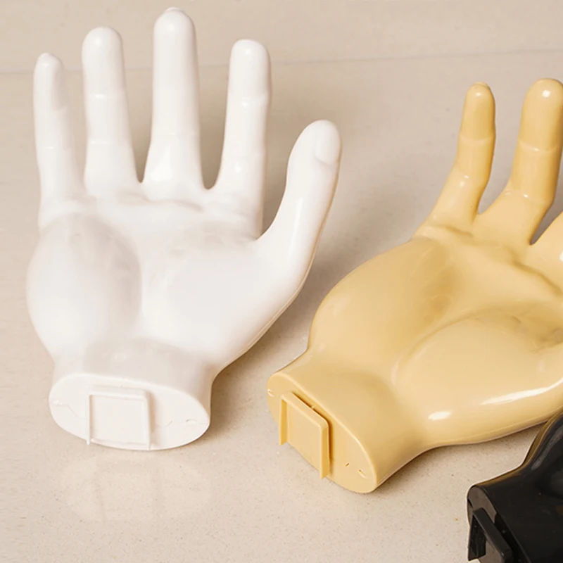 Description Picture 6 of itemResin Decorative Storage Wall Hook Trace-less Bathroom Supplies Hand Shaped Hanger Punch-free Convenient Practical Creative