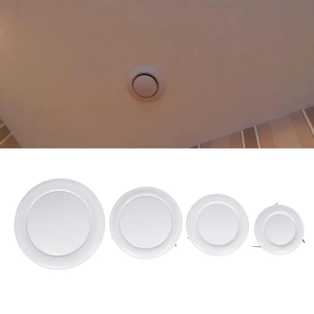 Griglia Di Sfiato In ABS 100mm - Copertura Regolabile Per Aria, Da Parete O Soffitto - Foto 3