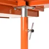 A018A Heavy-Duty Adjustable Work Table with Drawer & Wheels, Mechanic Tray,Mobile Rolling Tool Table, Orange 4