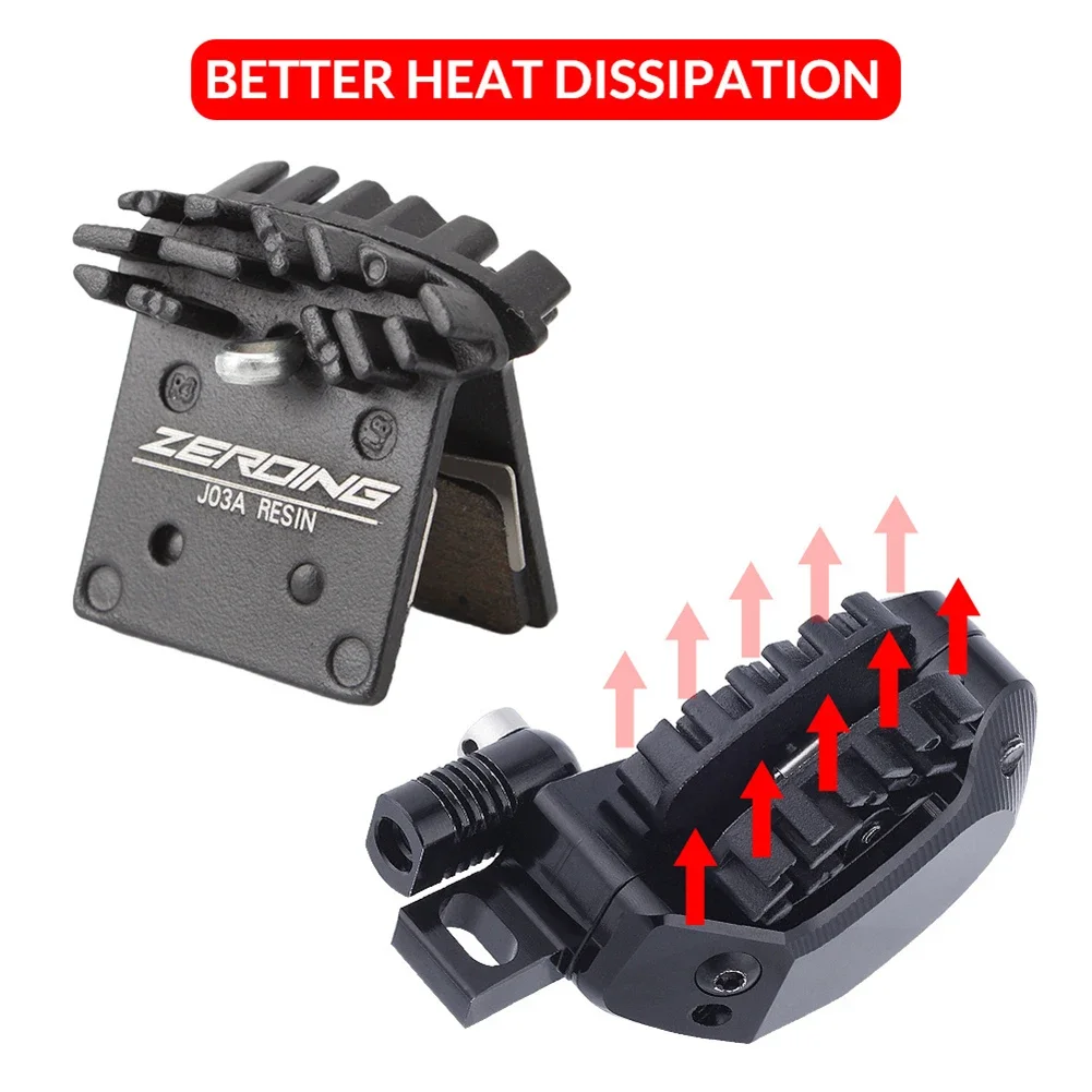 Bike Disc Brake Pads 1 Pair J02A J03A Resin Wear Resistance Fit Shimano M9000 M9020 M987 M985 Bicycle Accessories Part