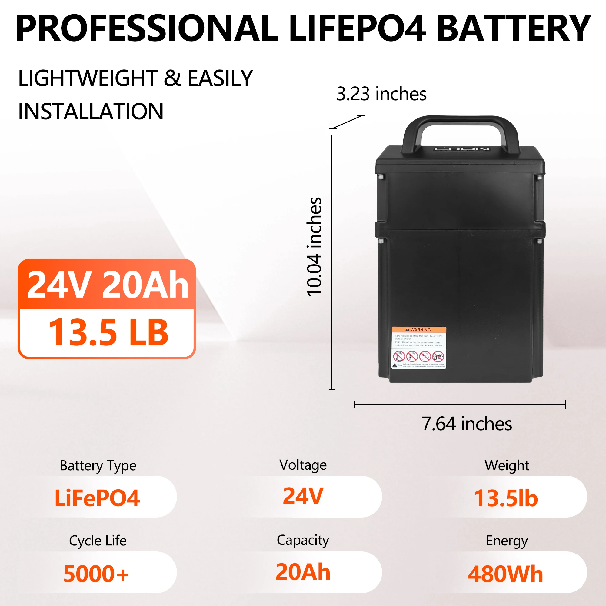 Batteria al litio da 48 V 410 Ah per transpallet elettrico Big Joe
