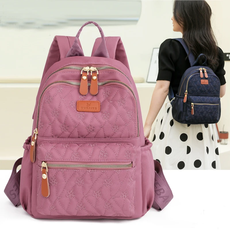 

Women Laptop Backpack Girls Teenager Bag Waterproof Nylon Travel Daypacks Ladies Rucksack Korean Style Female Backpack