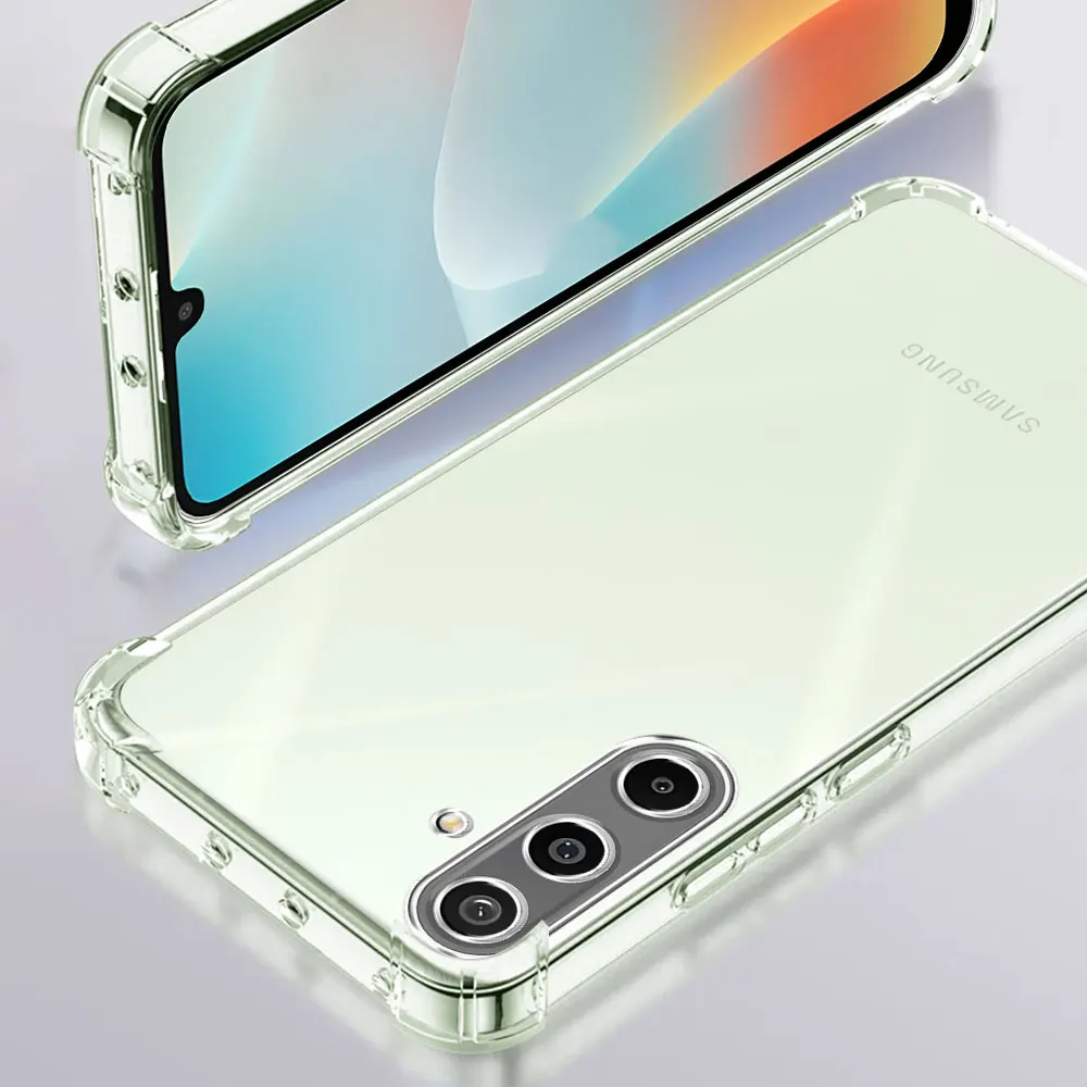 Shockproof Clear Soft Silicone Phone Case - Durable Protective Bumper Cover