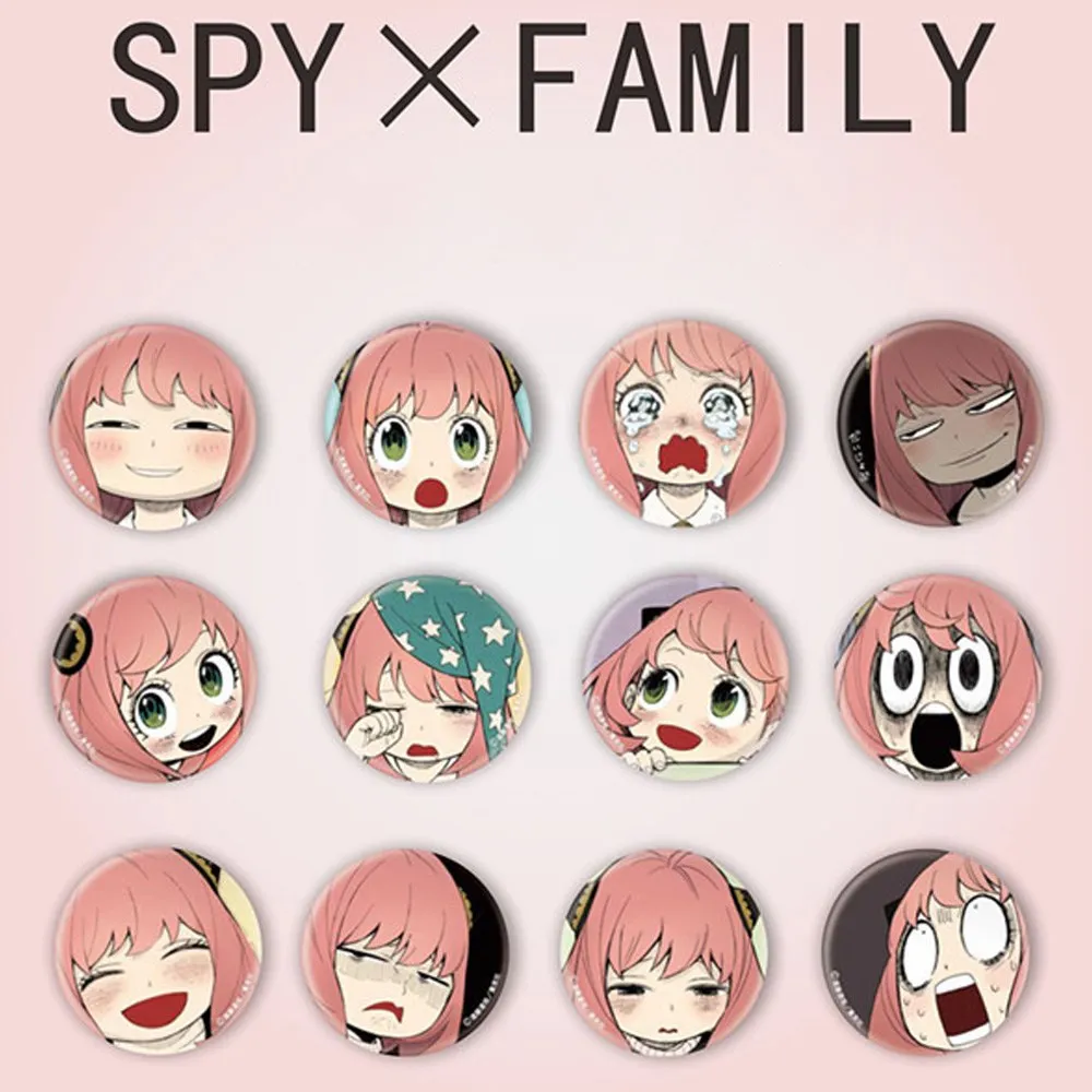 

Anime SPY X FAMILY Badge Brooch Pin Loid Anya Yor Cospaly Cartoon Metal Pins Costume Prop Accessories
