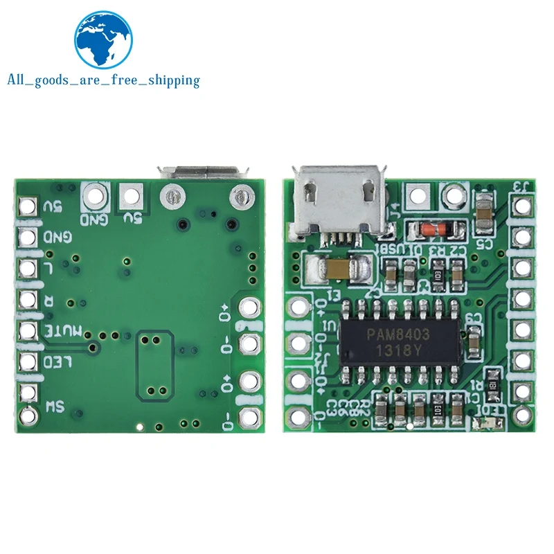 

Мини-усилитель мощности TZT Mini Class D 2x3 Вт USB, 5 в постоянного тока, память PAM8403, плата «сделай сам», Bluetooth-динамик Z07, Прямая поставка
