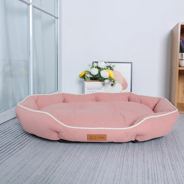Suede Velvet Dog Bed 4
