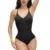 GUUDIA V Neck Spaghetti Strap Bodysuits Compression Body Suits Open Crotch Shapewear Slimming Body Shaper Smooth Out Bodysuit 7
