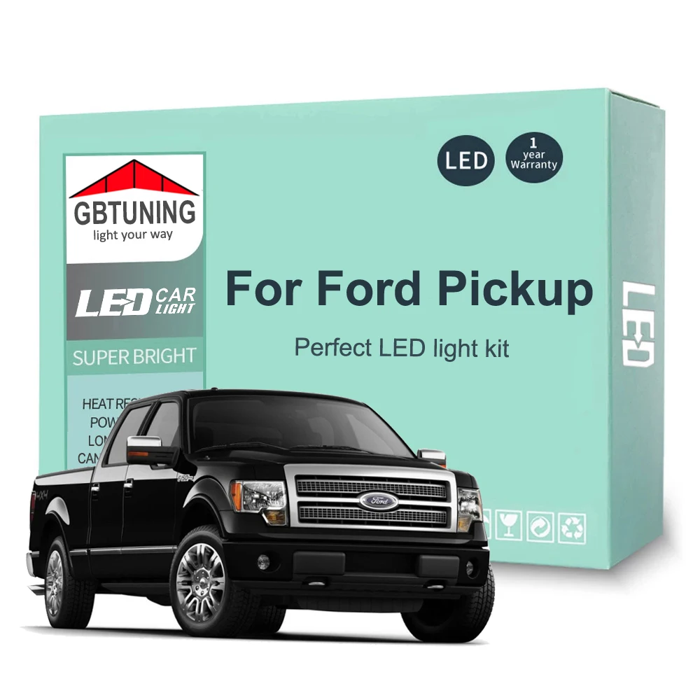 Комплект светодиодных ламп для внутреннего освещения для Ford Ranger F-150 F150 F250 F350 F450 1986-2016 2017 2018, автомобильная лампа Canbus