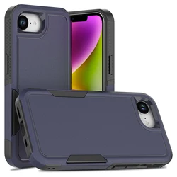 Premium Shockproof Dual - Layer Phone Case - Military Grade Protection, Hybrid Armor Design for iPhone 16 Pro Max (Dark Blue)