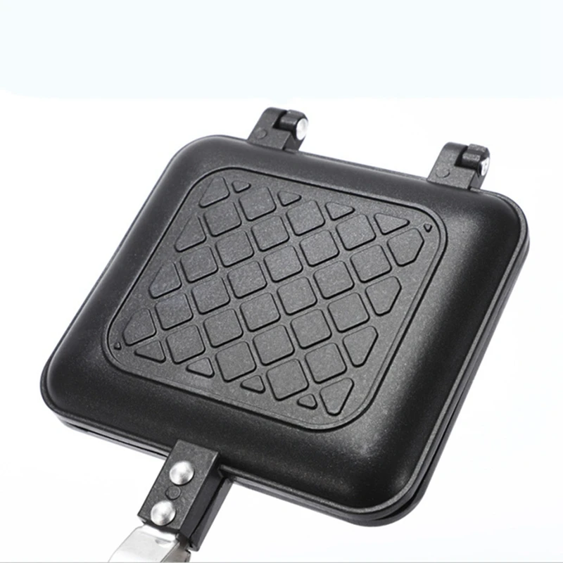 1 Stück gegrillte Sandwich maschine Brot Toast Frühstücks maschine Antihaft-Aluminium Flip Pan Küchen werkzeug