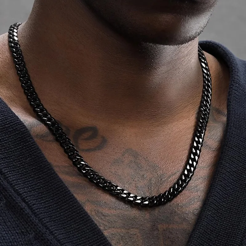 3 5 Stainless Steel Cuban Link Chain Classic Punk