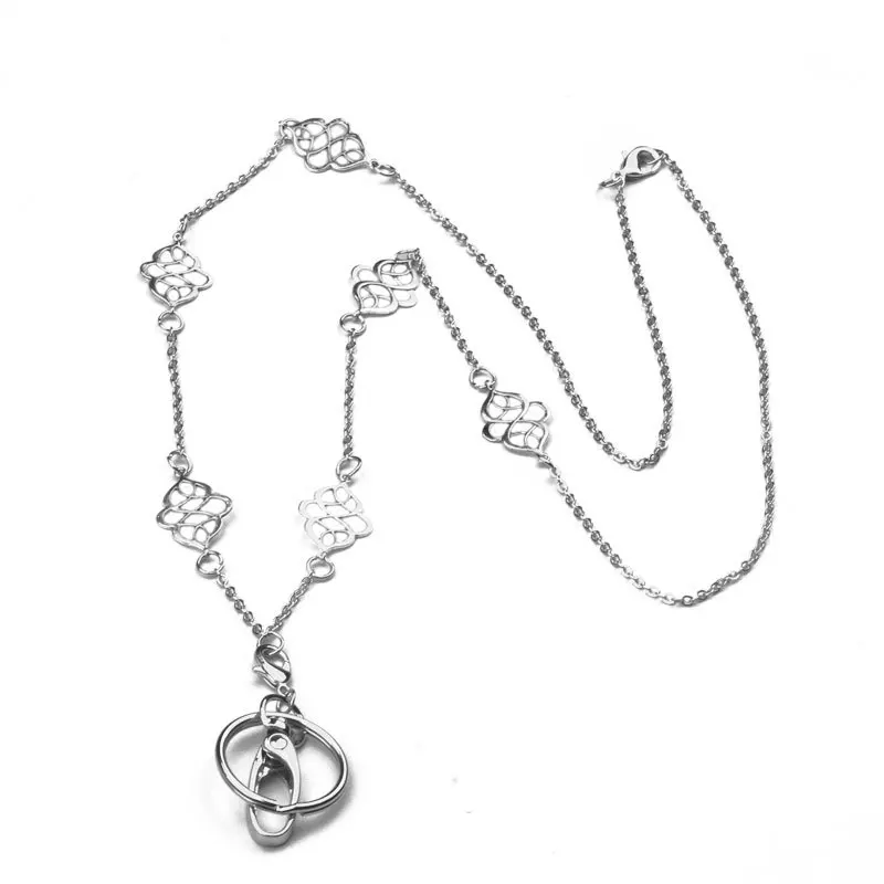 Women's Stylish Blue Beaded Lanyard with ID Badge Holder