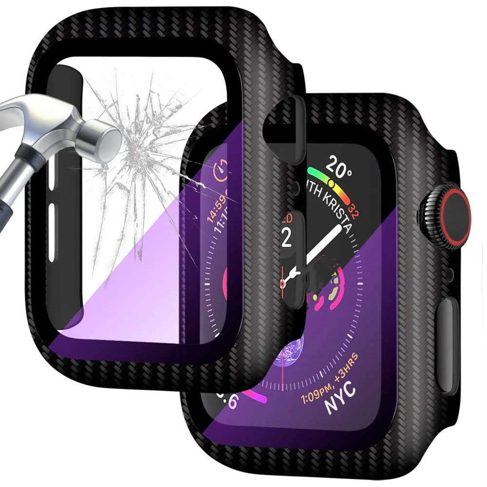 Carbon Fiber Case Apple Watch Ultra 49mm Apple Watch 44mm Carbon Screen Protector Watch