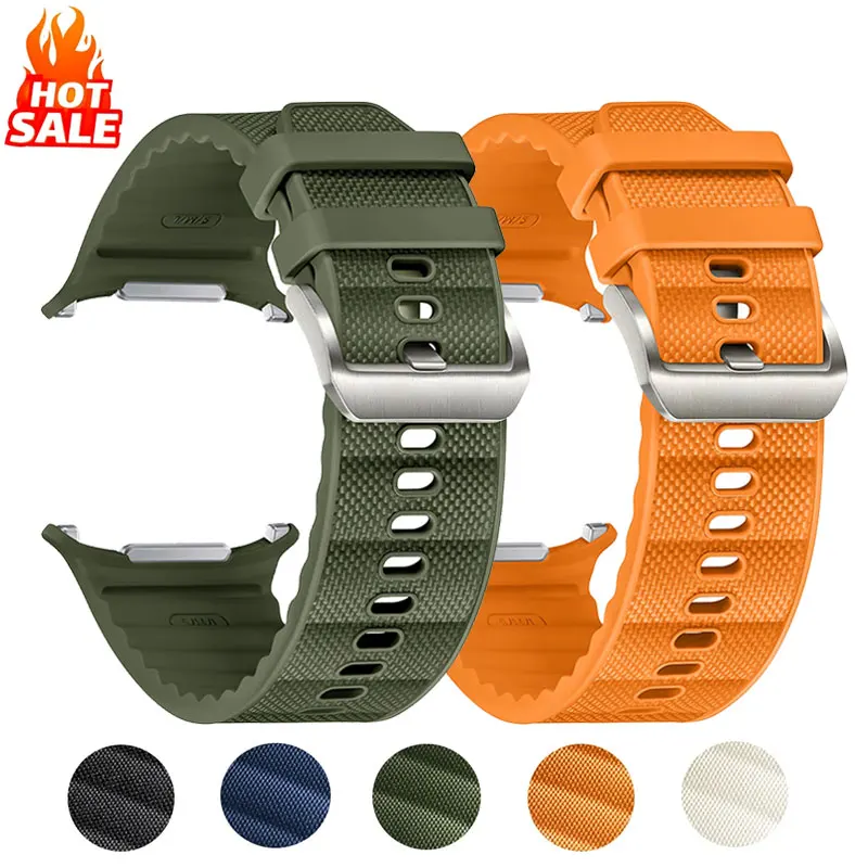Flexible Silicone-Nylon Sport Watch Band - Functional Strap for Smartwatch Accessories