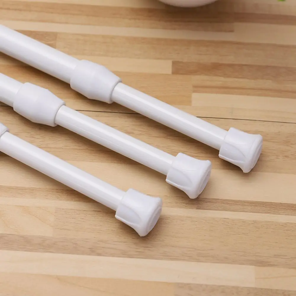 Multi Purpose Spring Loaded Extendable Telescopic Net Voile Tension Curtain Rail Pole Rods |