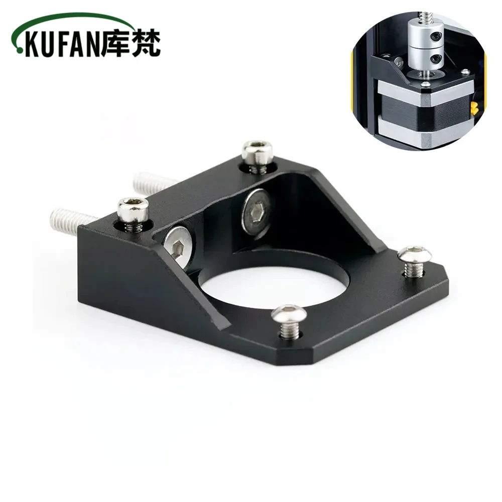 

Кронштейн для шагового двигателя KUFAN Z-axis, фиксированный кронштейн, алюминиевый держатель подшипника Z-Rod для Ender 3-V2 Ender 3-Pro, детали для 3D-принтера