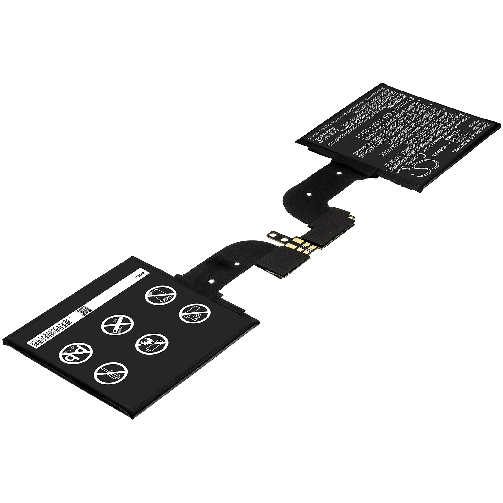 Cameron Sino Battery For Microsoft DYNH01 Surface Book 2 1793,Surface Book 2 1793 15 3000mAh / 22.71Wh