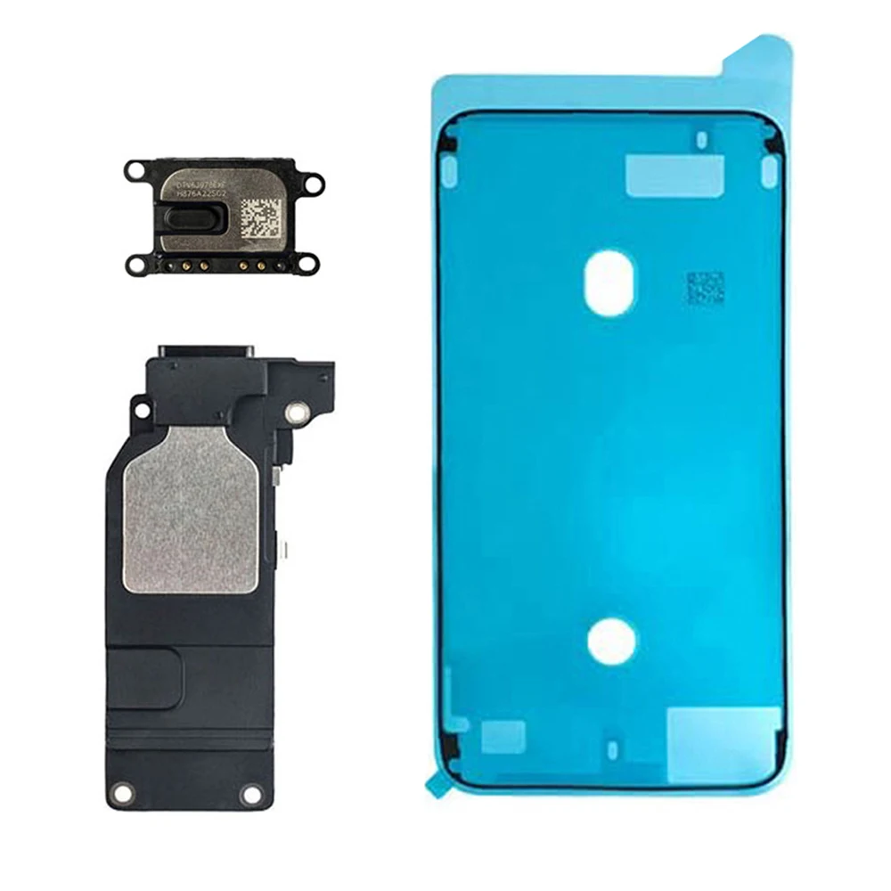 Ear Speaker + Loud Speaker + Waterproof Adhesive Replacement Part for iPhone 7 8 Plus