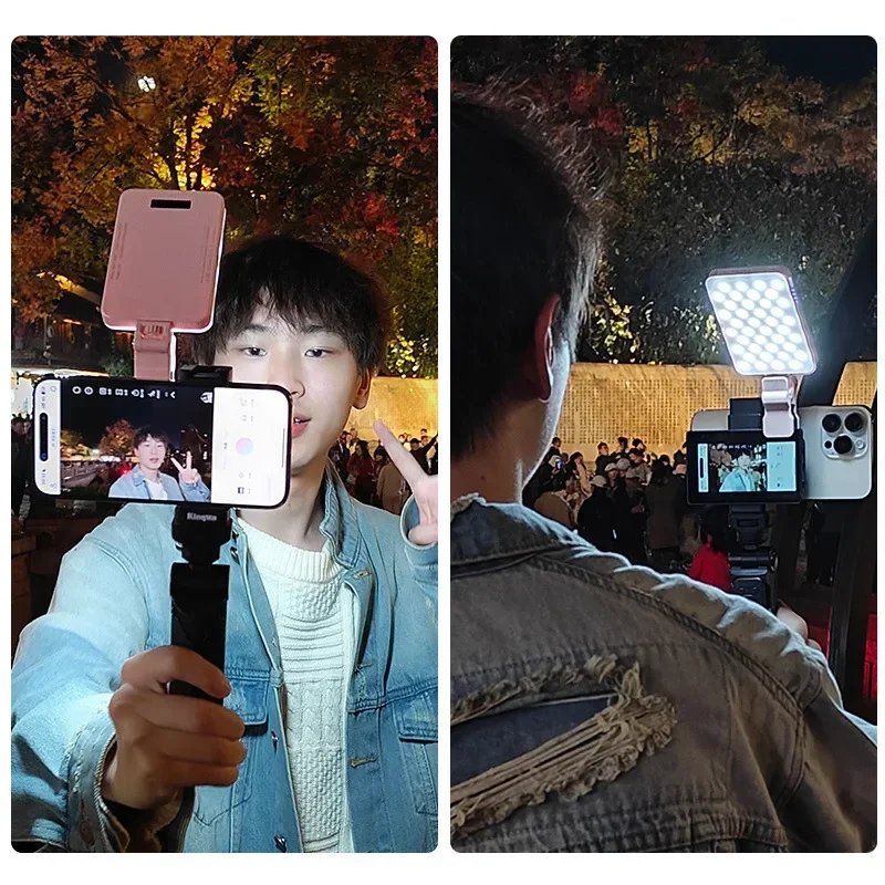 Kingma 틱톡 라이브 스트리밍 스마트폰 셀카봉 삼각대 스탠드 모니터 화면, 마그네틱 휴대폰 후면 브이로그