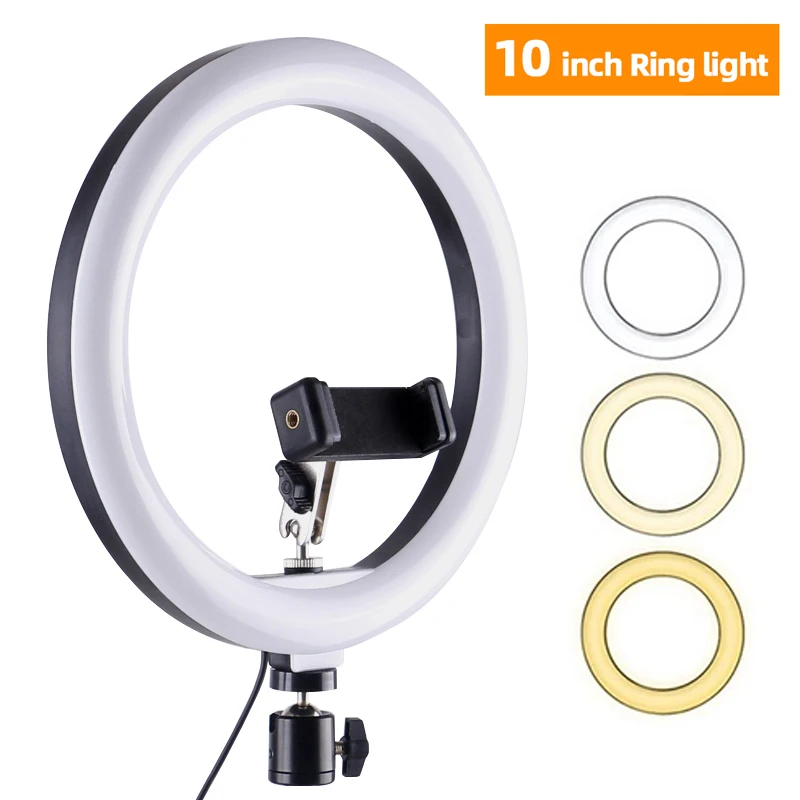 Ring Light 10.2 Inch Dimmable RGB Ring Light With ... - Vicedeal - View #2