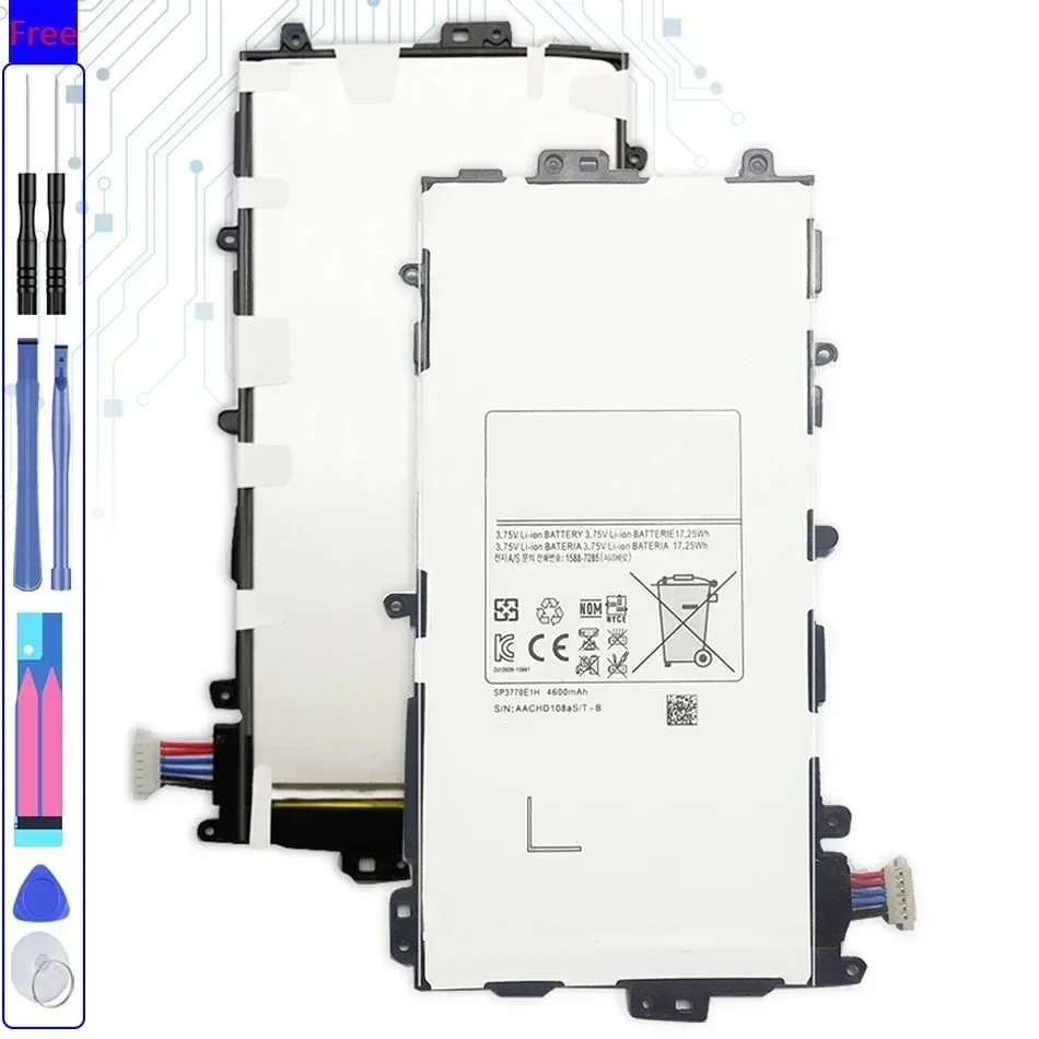 

Tablet Li-Polymer Battery For Samsung Galaxy Note 8.0 GT N5100 N5120 N5110 Replacement Batteria 4600mAh SP3770E1H