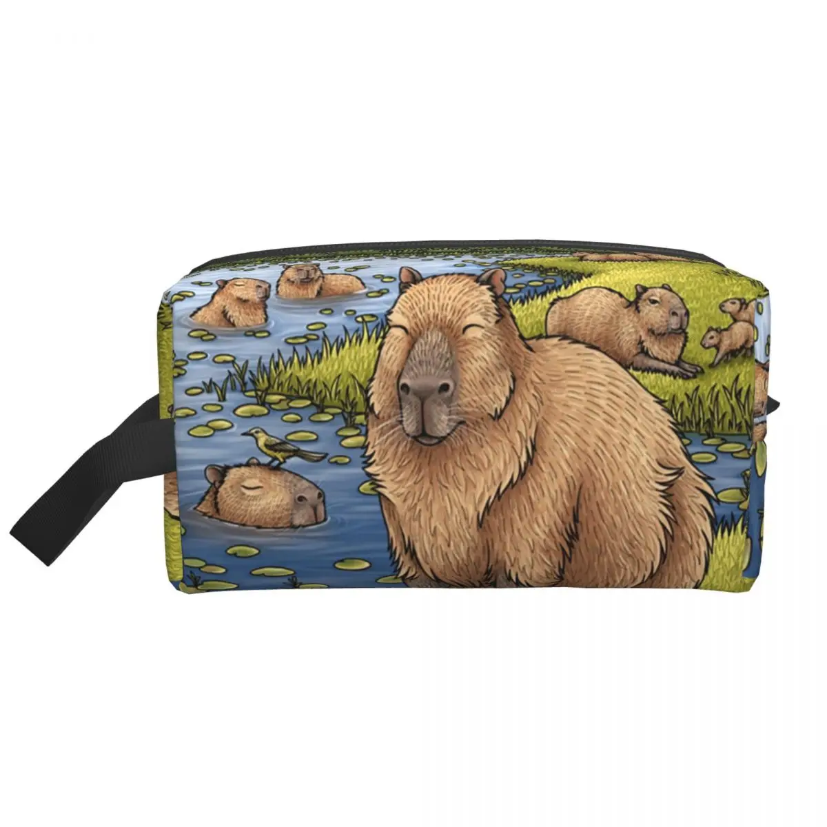 

Custom Capybara Travel Cosmetic Bag for Women Animal Pet Toiletry Makeup Organizer Lady Beauty Storage Dopp Kit