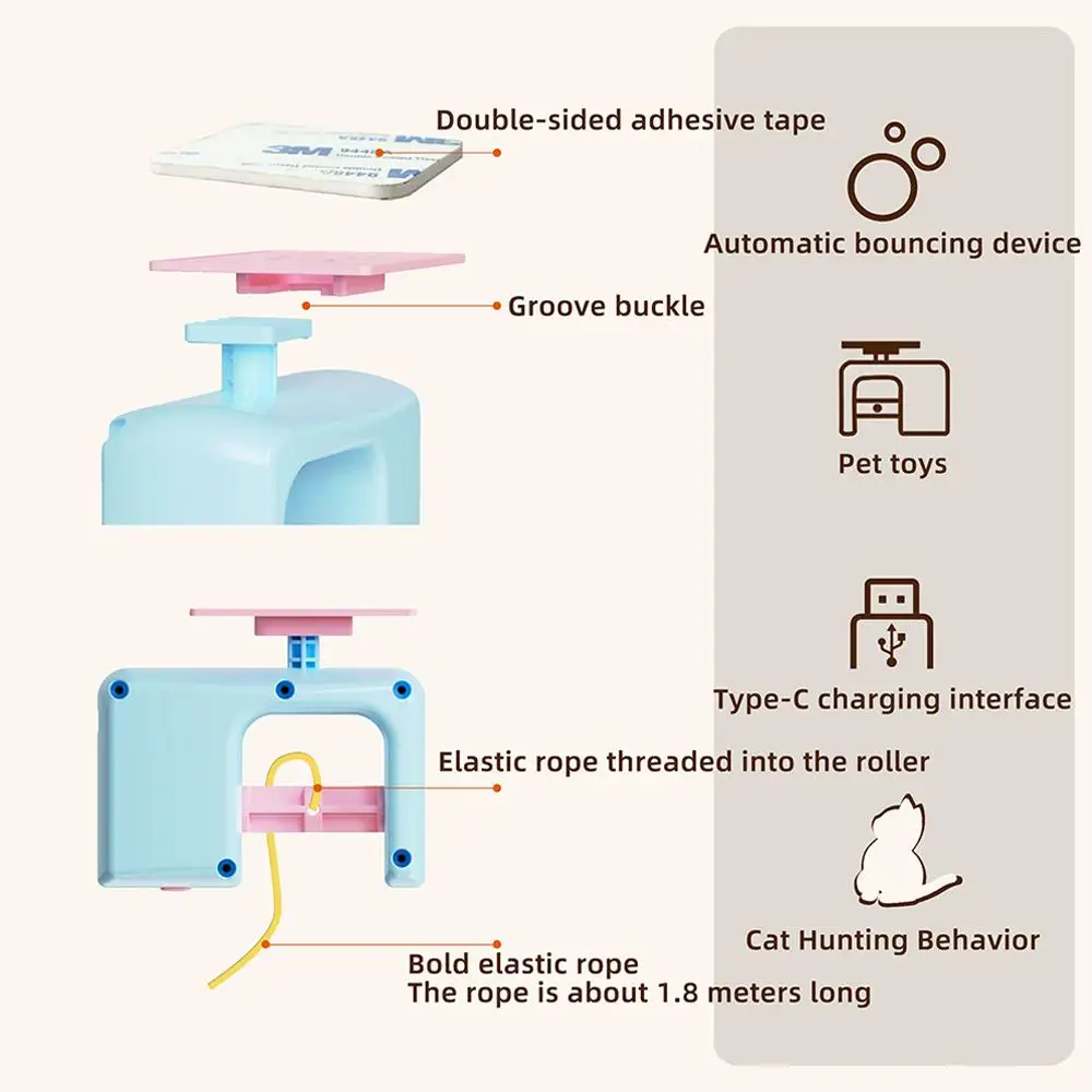 Electric Interactive Cat Teasing Stick Toy - PeticaDeals