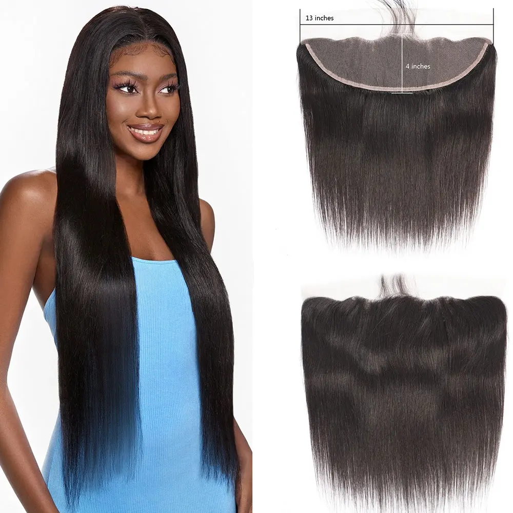 13x4 Lace frontal Human Hair Straight Human Hair Lace Frontal PrePlucked Ear to Ear Frontal Quick Weave Top Closure human hair closure,human hair lace product,human hair frontal