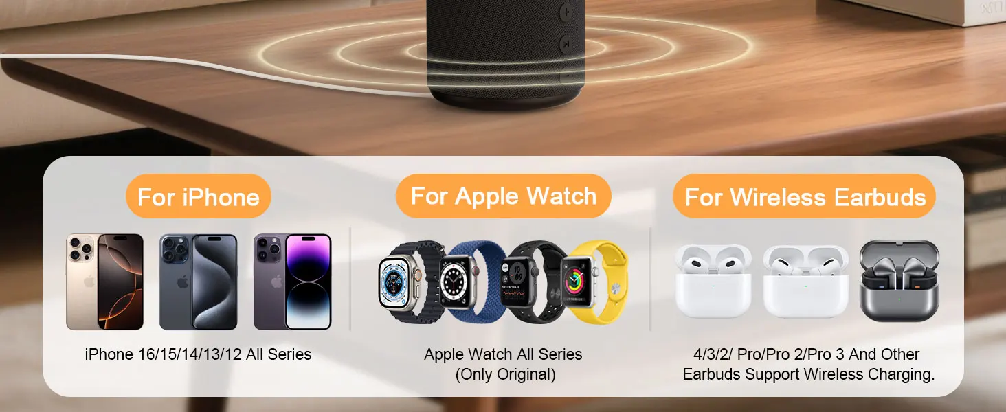 Laddningsstation som visar magnetisk telefonfäste