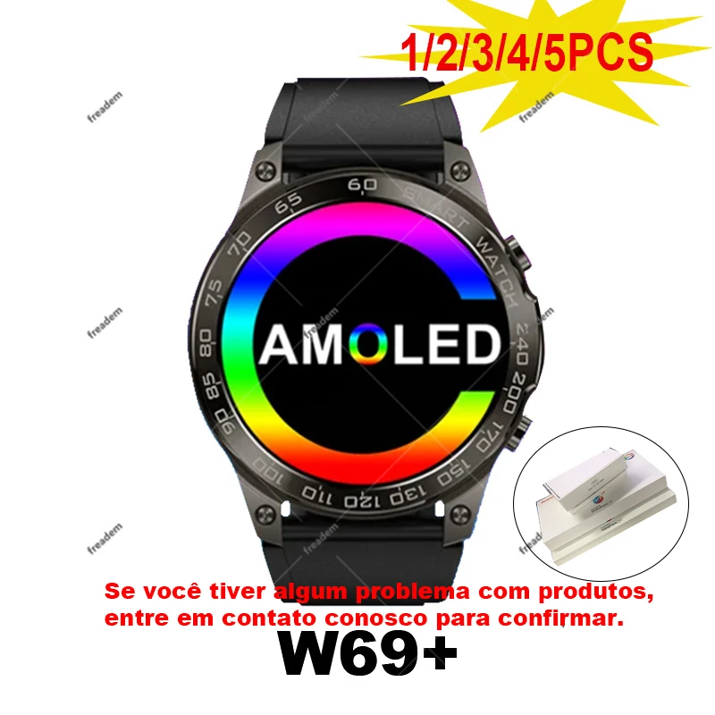 

2023 Amoled Screen Smart Watch 49mm 2GB ROM Local Music Bluetooth Calll Compass ECG GPS Sports Tracking W69 PLUS Smart Watch