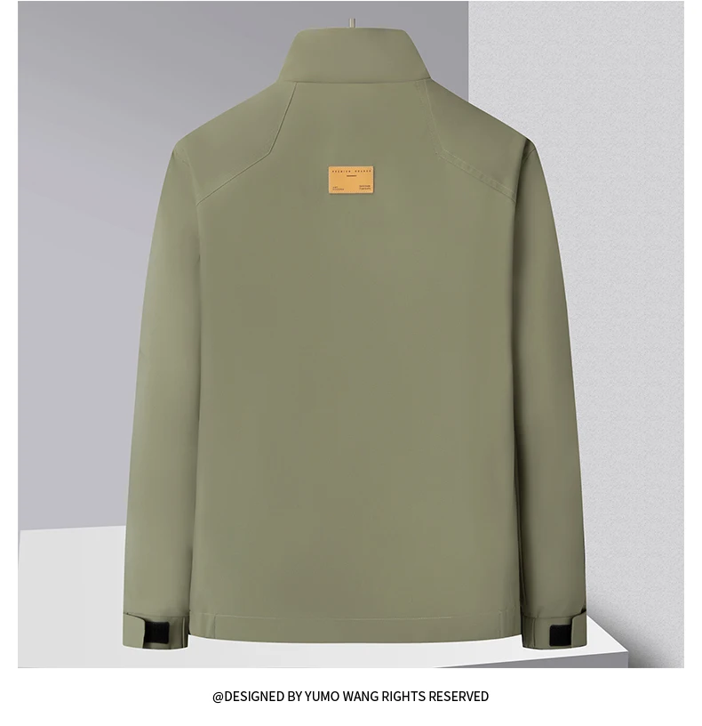 Hohe Qualität Frühling Herbst männer Casual Outdoor Jacken Streetwear Einfarbig Mäntel Jugend Lose Zipper Winddicht Tops Kleidung – Detail 16