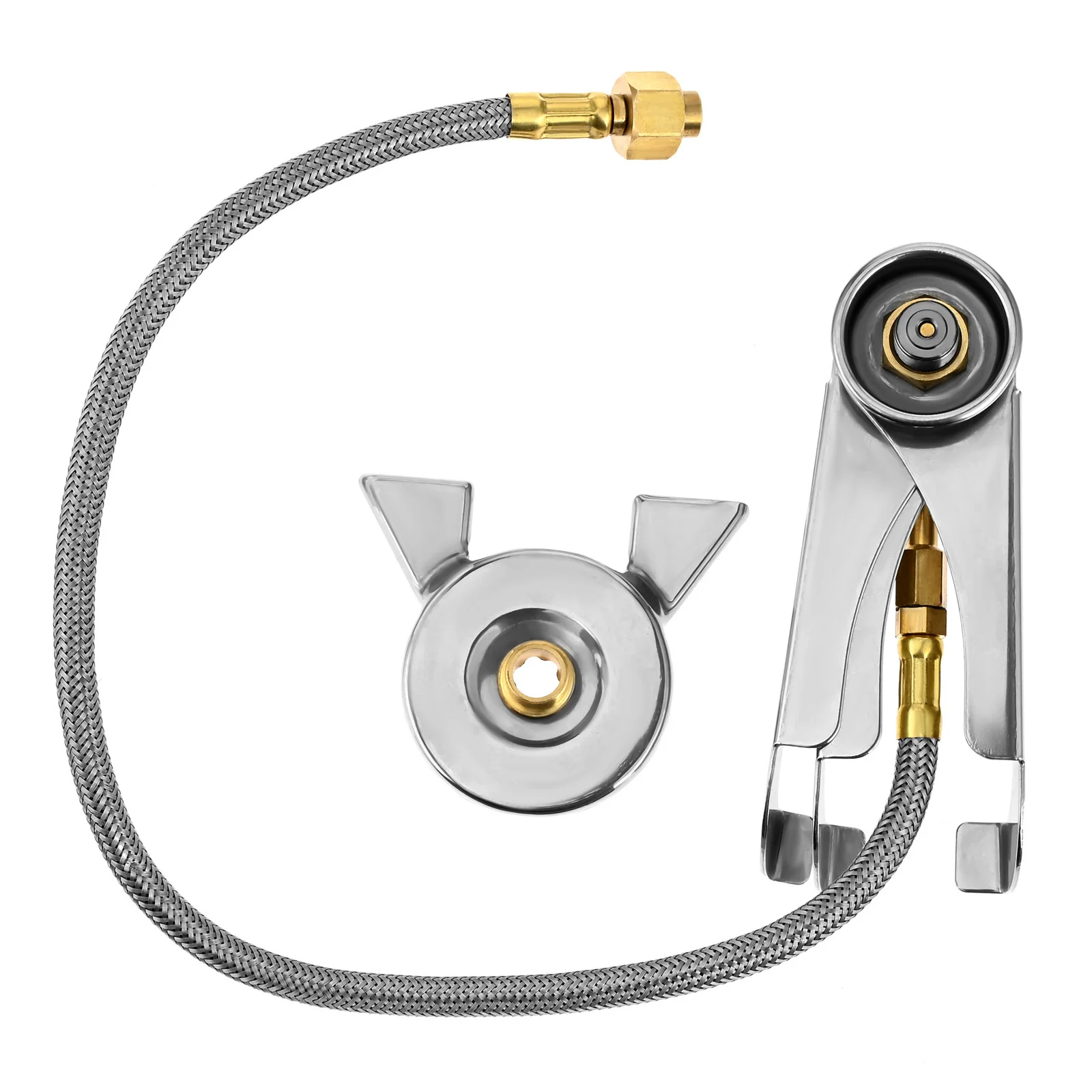 CB Can Adapter Connection Bracket Long Gas Tank Gas Stove Adapter Hose Burner Converter Durable Portable Camping Outdoor Cooking