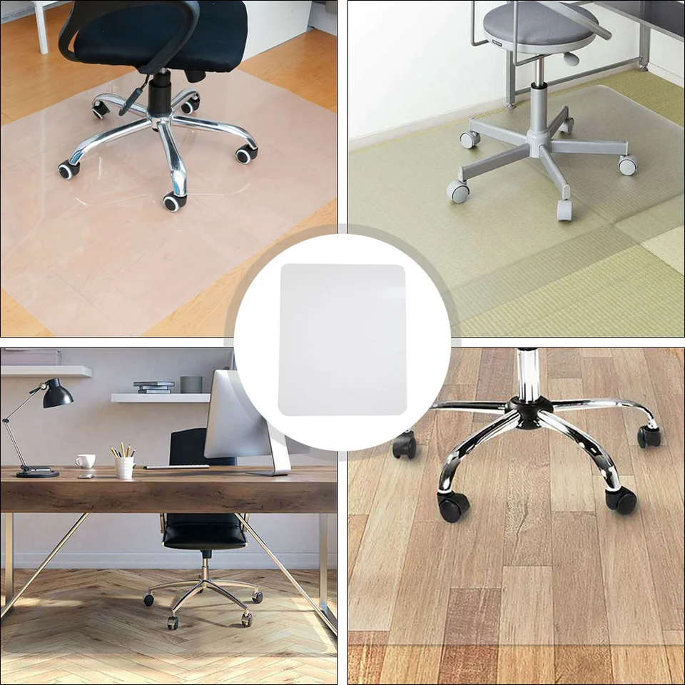 Silla Escritorio Alfombra Protectora Para Silla De Oficina 140x200cm -  Antideslizante (Gris Neblina) Alfombras Para Sillas De Escritorio, image size:960x960