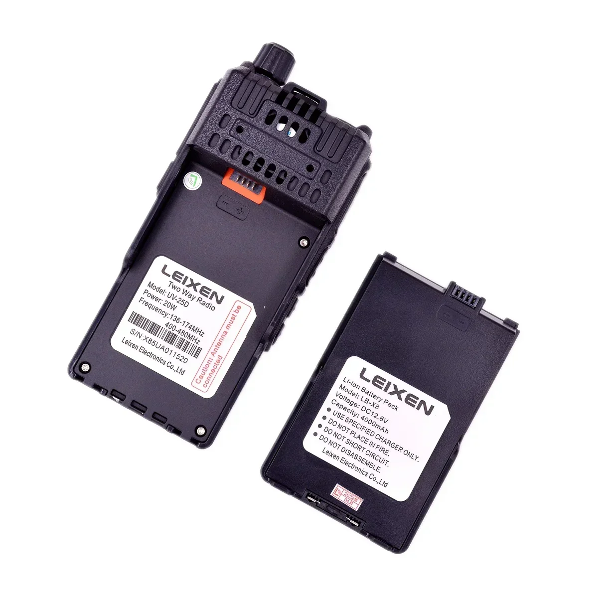 Фото Двусторонняя радиостанция LEIXEN UV25D, охлаждающий вентилятор, 20 Вт, двухдиапазонный, 70 см и 2 м, скремблер с большим радиусом действия, беспроводной коммуникационный ручной домофон №5