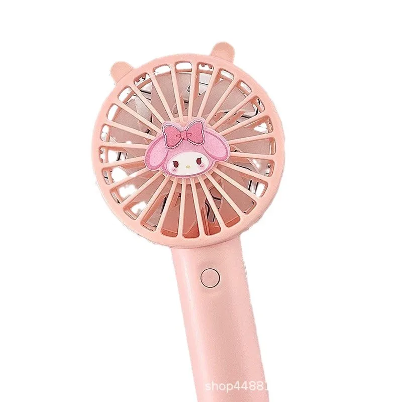 MINISO Cinnamoroll Small Fan Kawaii Anime My Melody Pochacco Cute Summer Desktop Portable Fan Usb Charging Toys Girls Gifts 5
