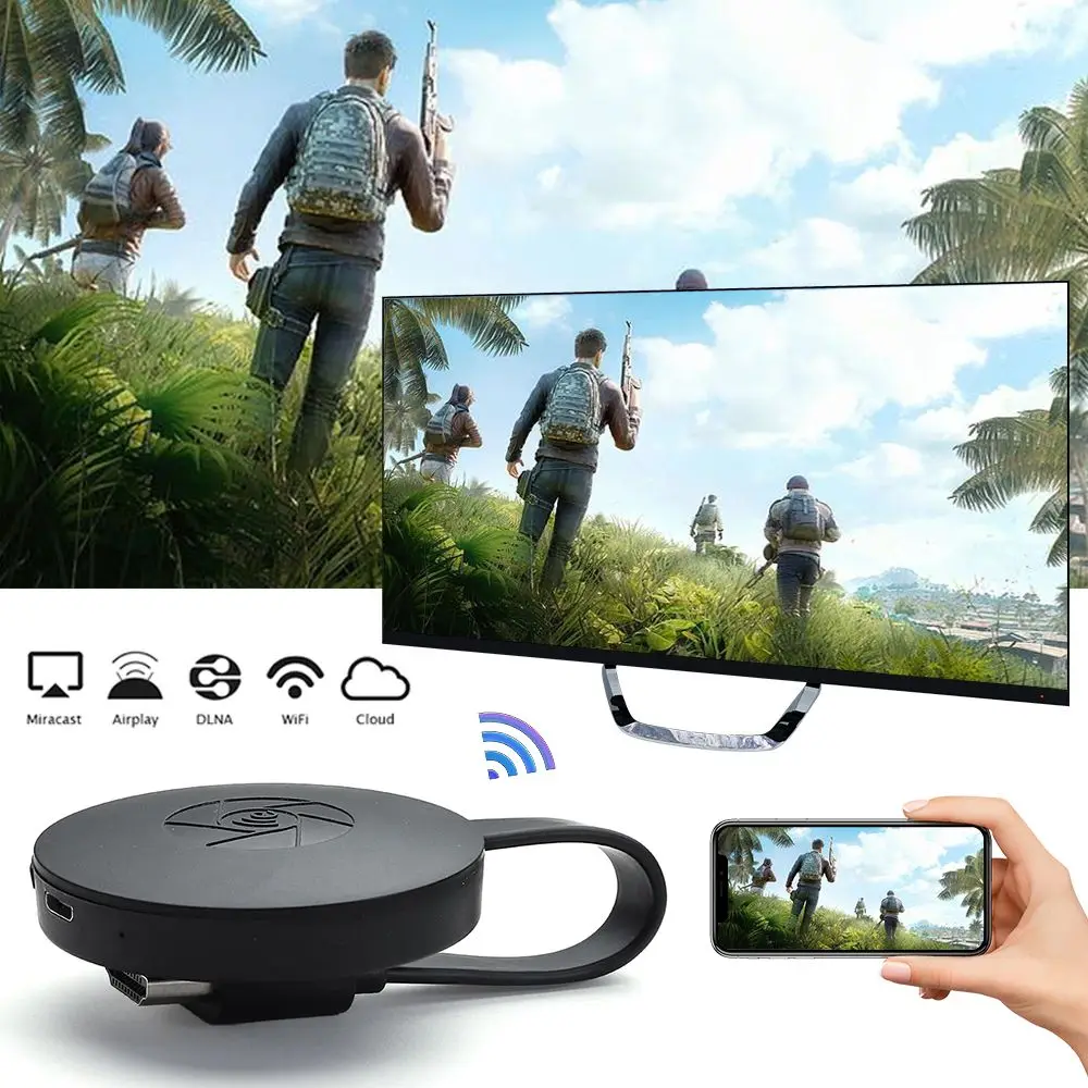 Miracast Anycast MiraScreen TV 스틱 동글 수신기-TV 2.4G WiFi HDMI-호환 어댑터, 안드로이드 폰용 1080P 디스플레이